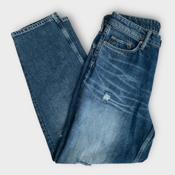 AllSaints Reeves Distressed Straight Leg Jeans - Picture 6 of 9